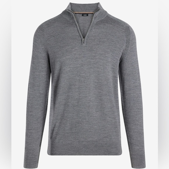 Express | Merino Wool Sweater | Mens | Large | Grey - Picture 2 of 6